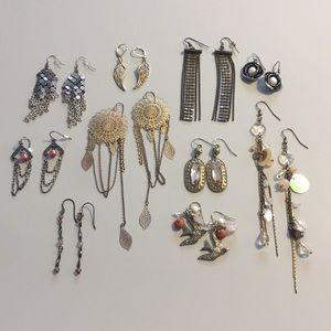 Lot 10 Pairs of Earrings